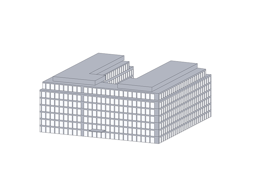 Plan of building Twin City B