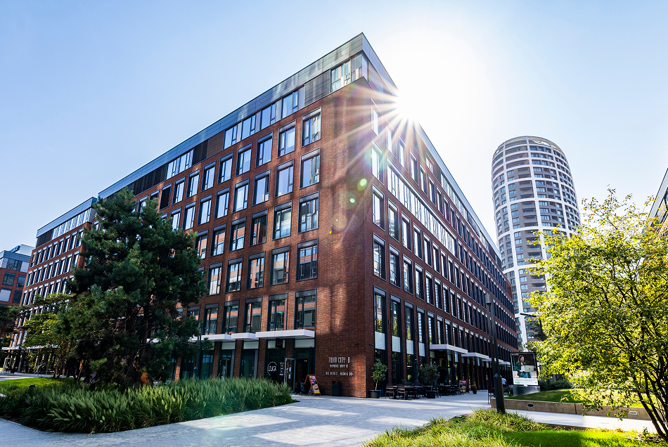 Offices in the new business district